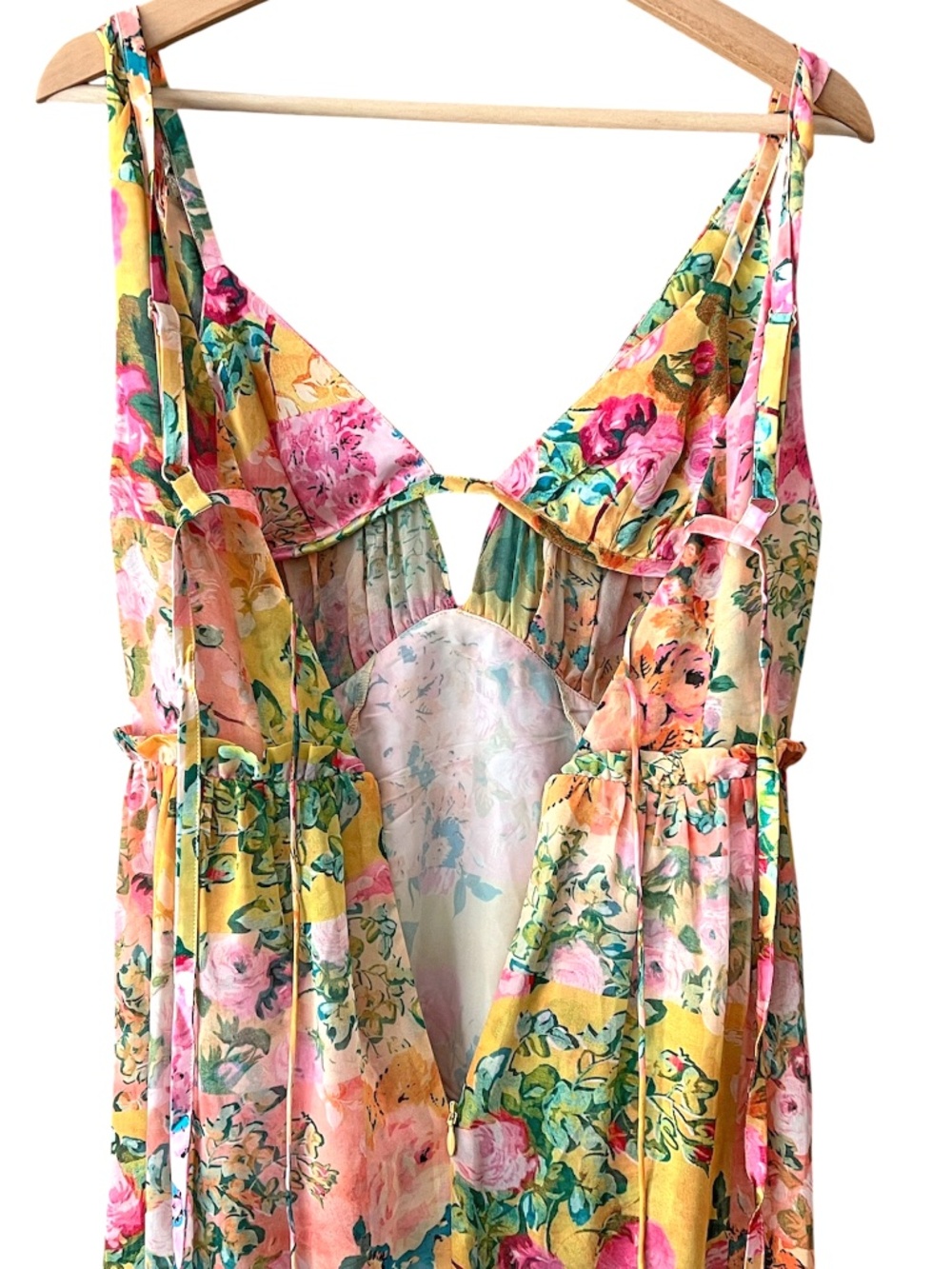 NWT For Love and Lemons Madison Floral Maxi Dress Size S - Picture 13 of 16